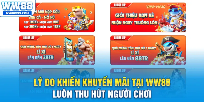 Lý do khiến khuyến mãi tại WW88 luôn thu hút người chơi